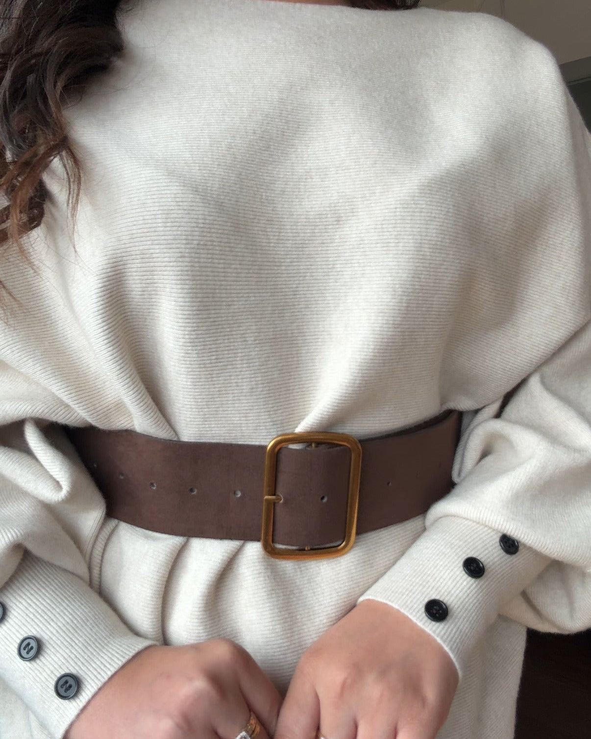 3 Piece Baggy Knitted Winter Co-ord With Belt