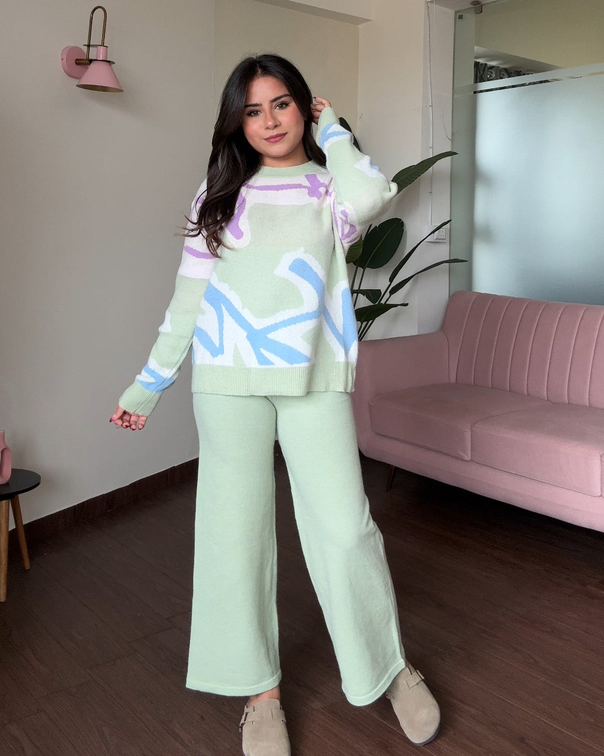 Abstract Pattern Winter Co-ord Set