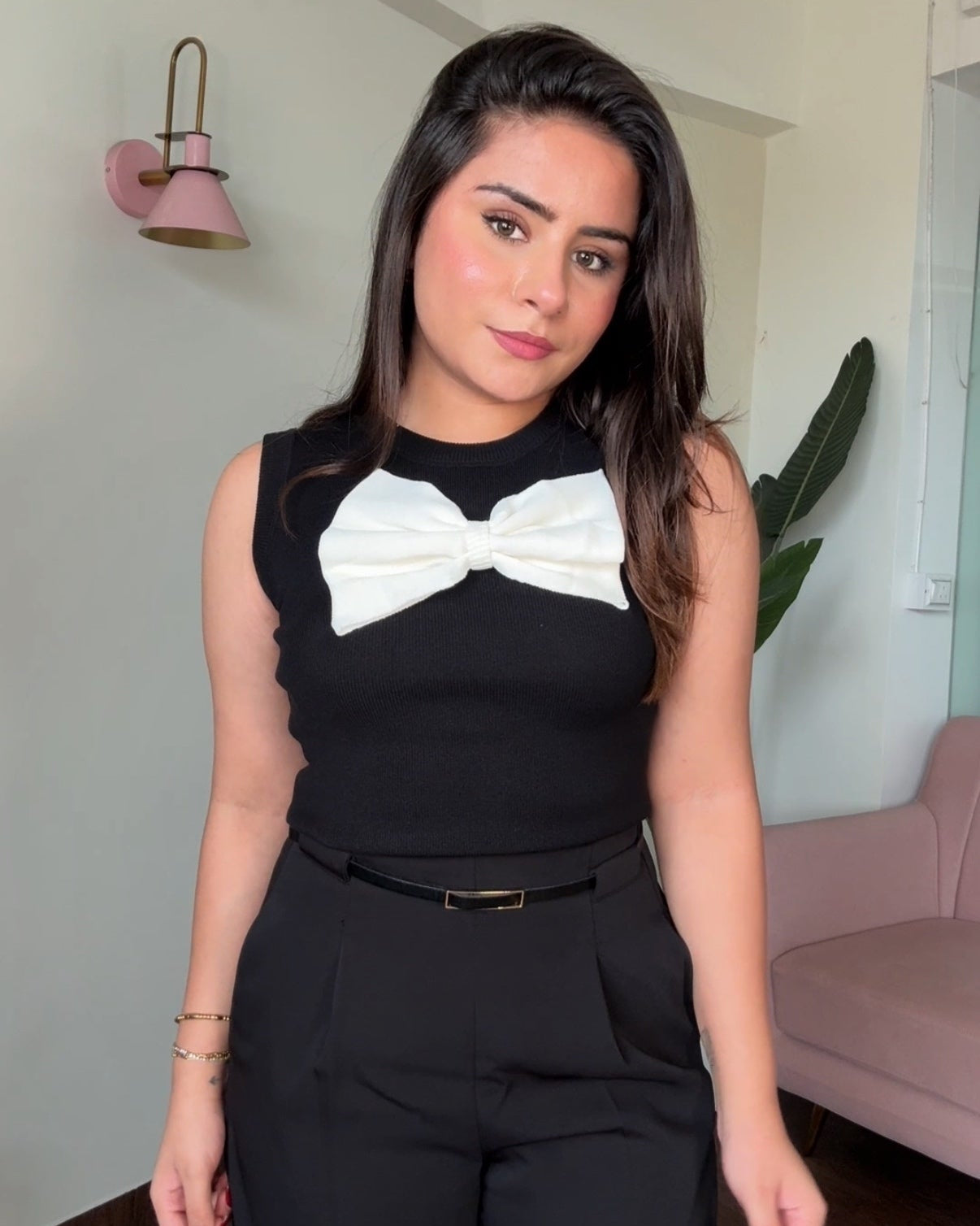 Attached Bow Tank Top