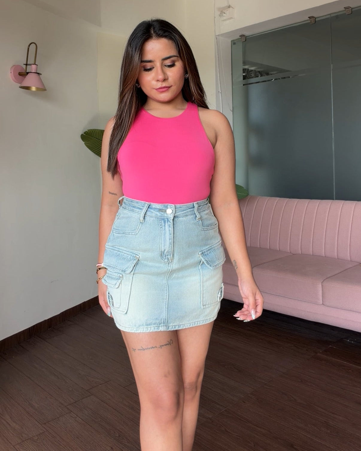 Basic Round Neck Cut Sleeve Bodysuit