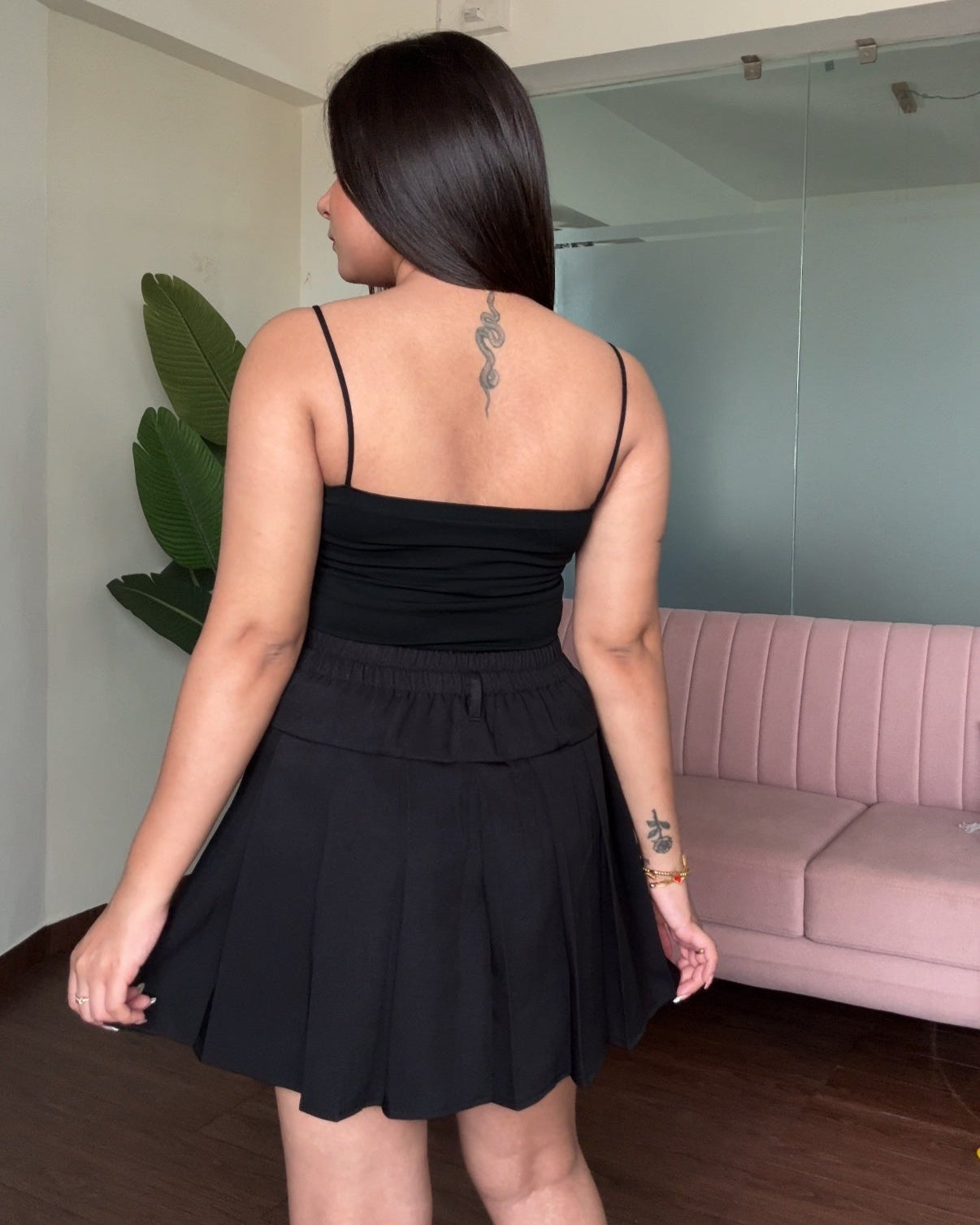 Belted Mini Tennis Skirt