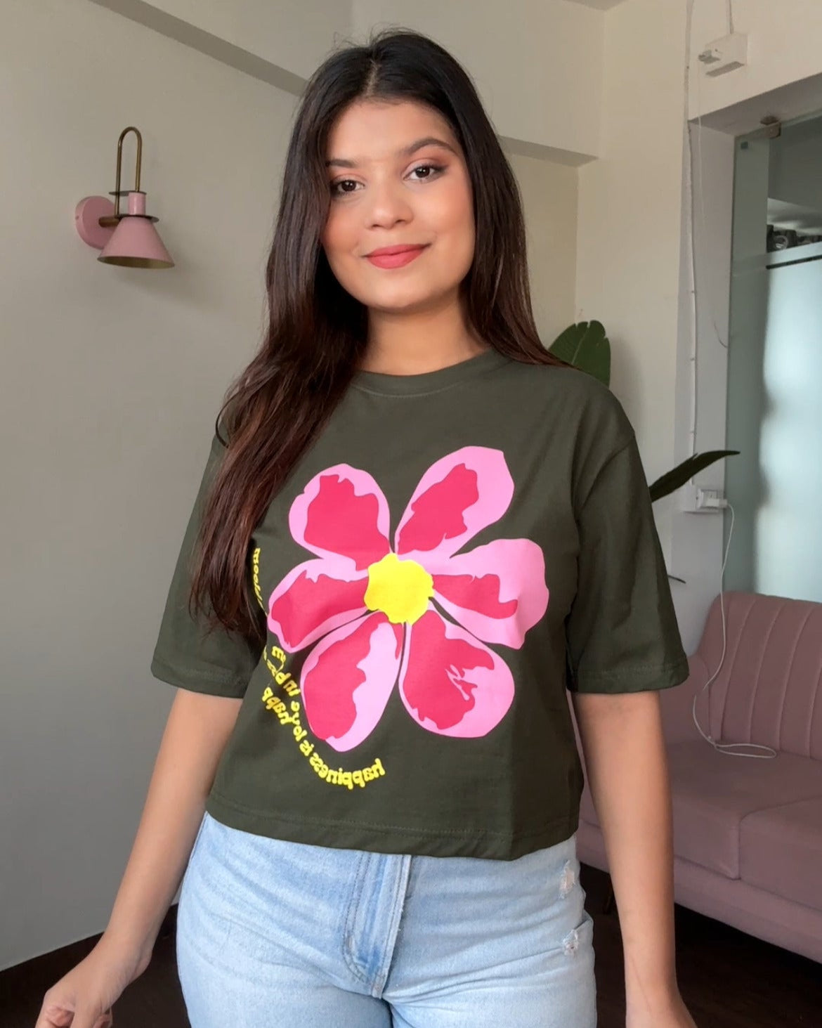 Bloom Graphic Cropped Tee