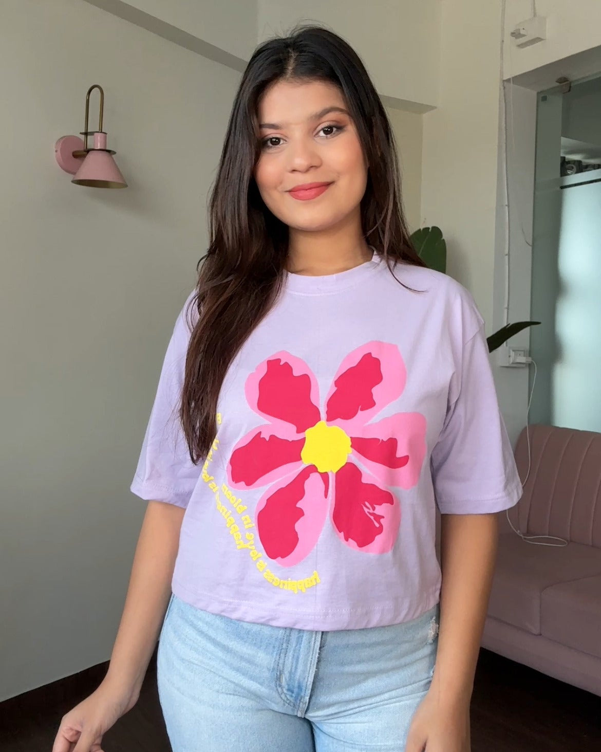 Bloom Graphic Cropped Tee