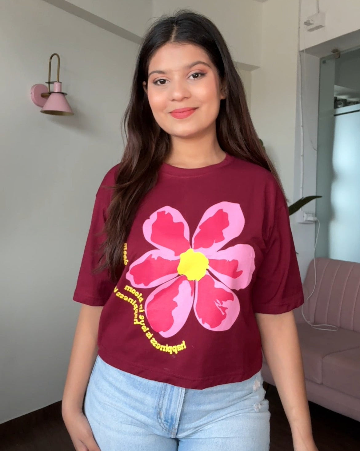 Bloom Graphic Cropped Tee