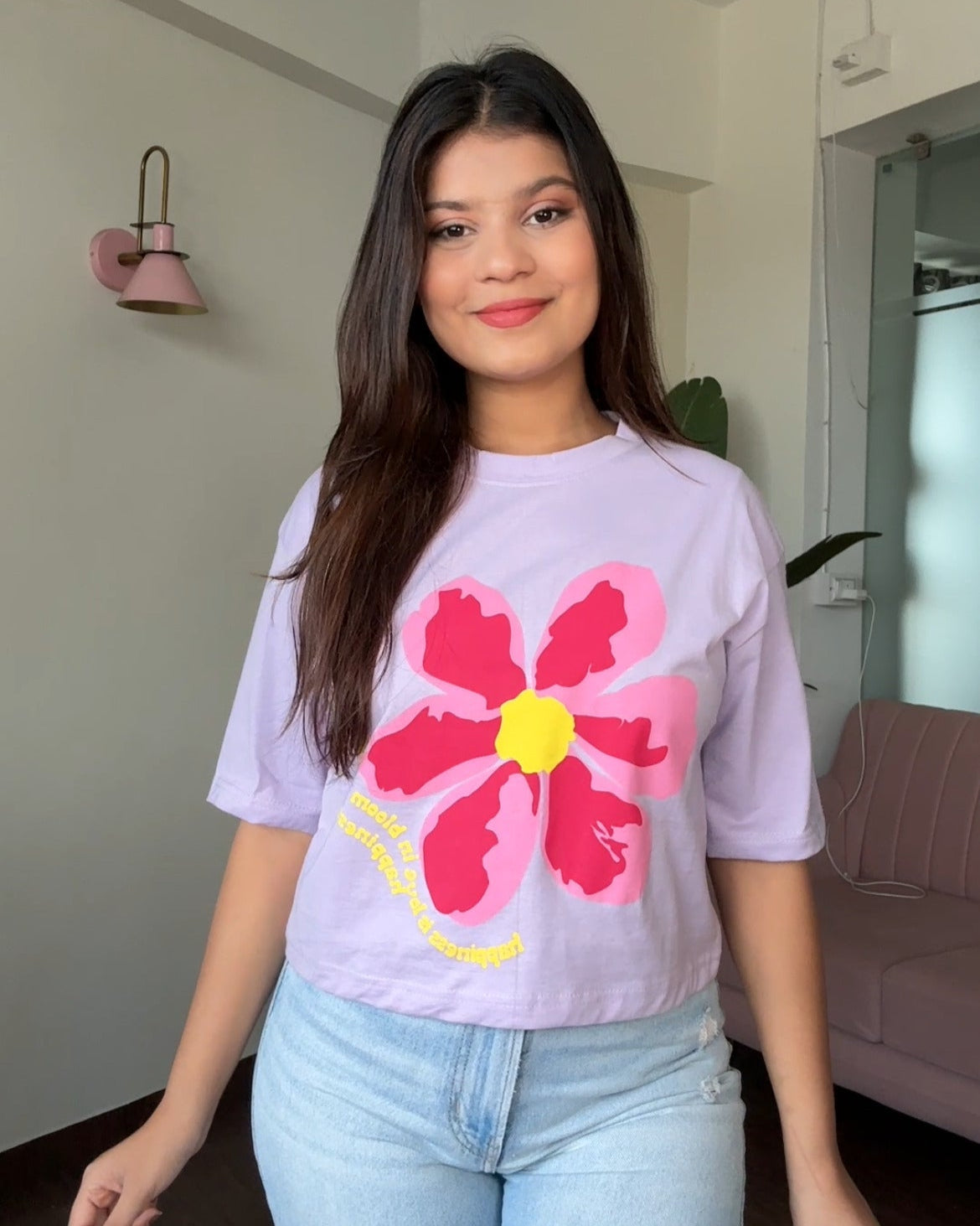 Bloom Graphic Cropped Tee