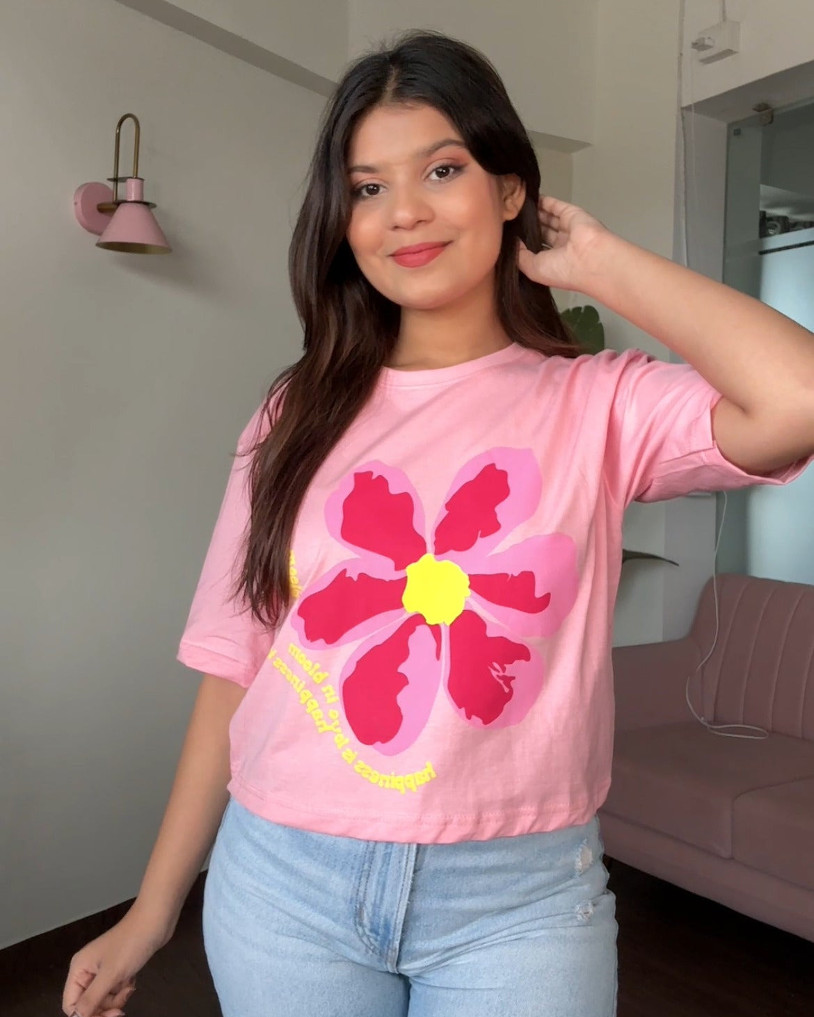 Bloom Graphic Cropped Tee