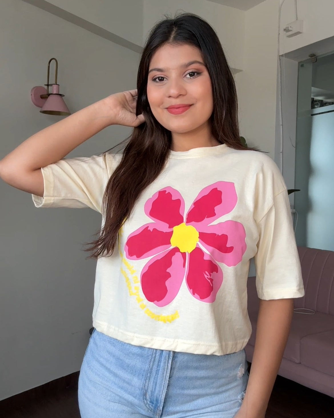 Bloom Graphic Cropped Tee