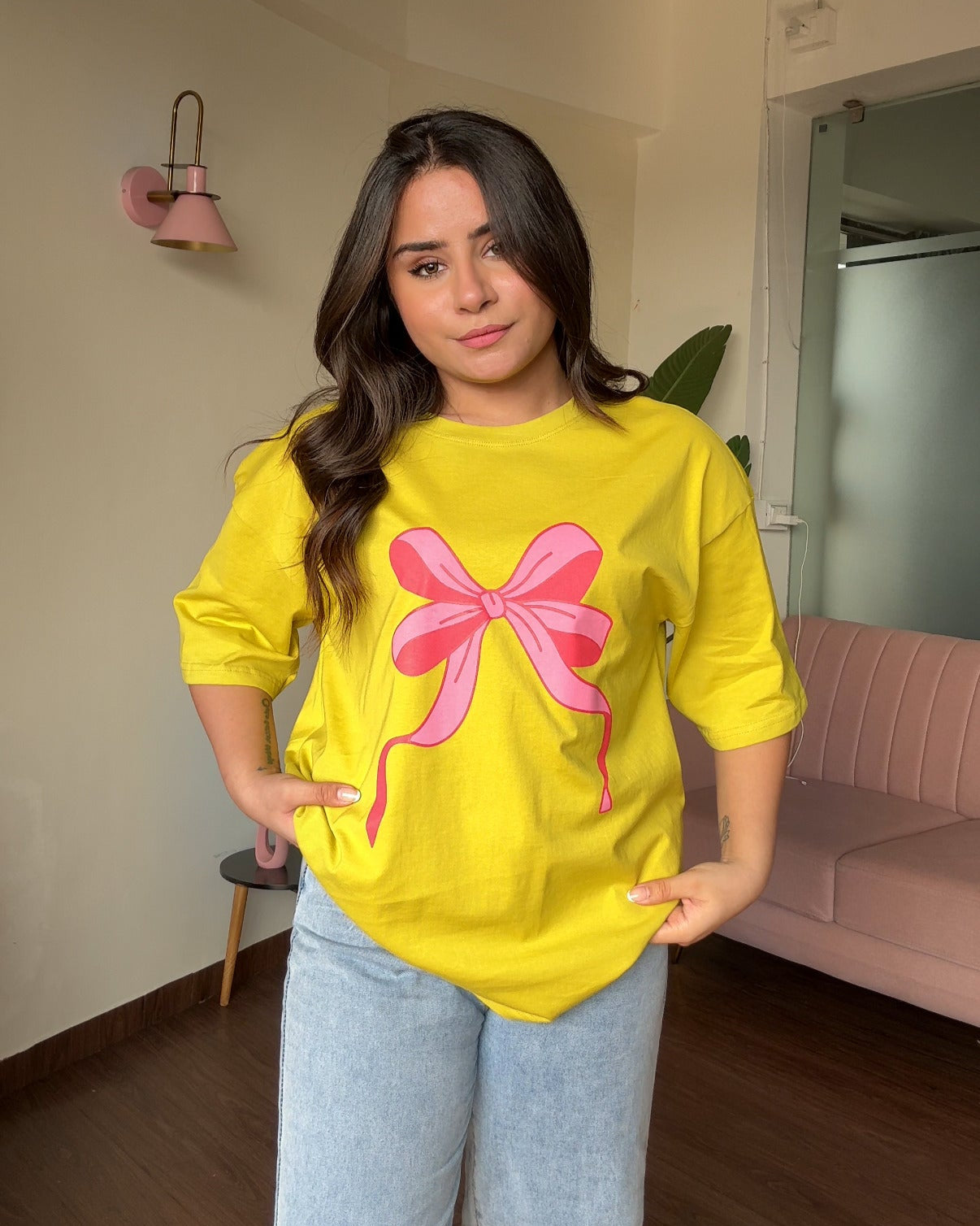 Bow Oversized Graphic Tee