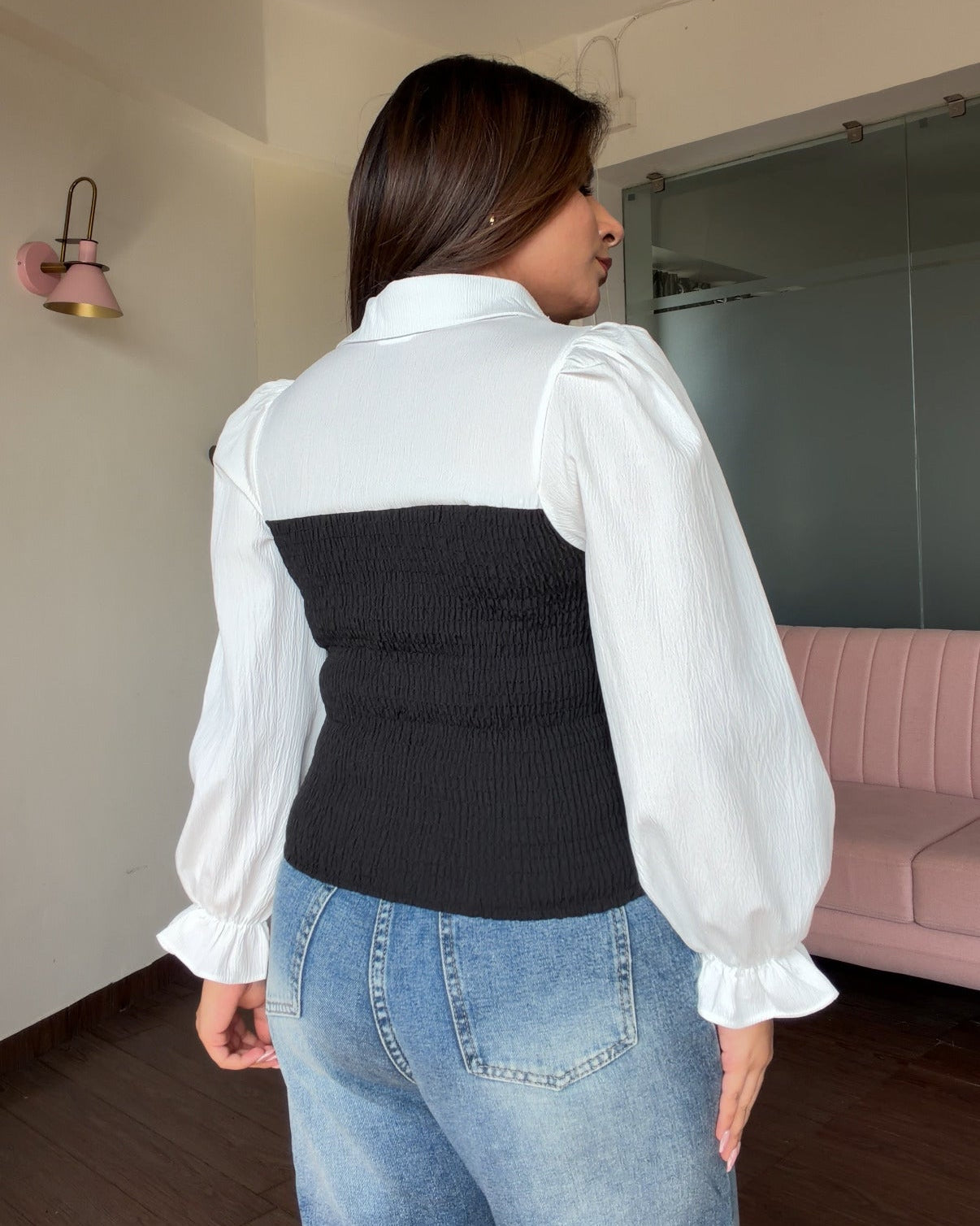 Corset Inspired Lace Detailing Top