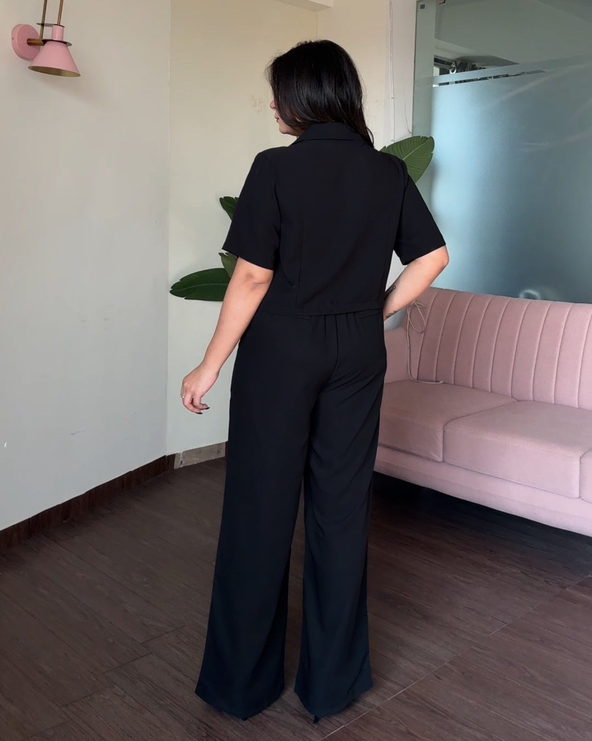 Cropped Blazer Set