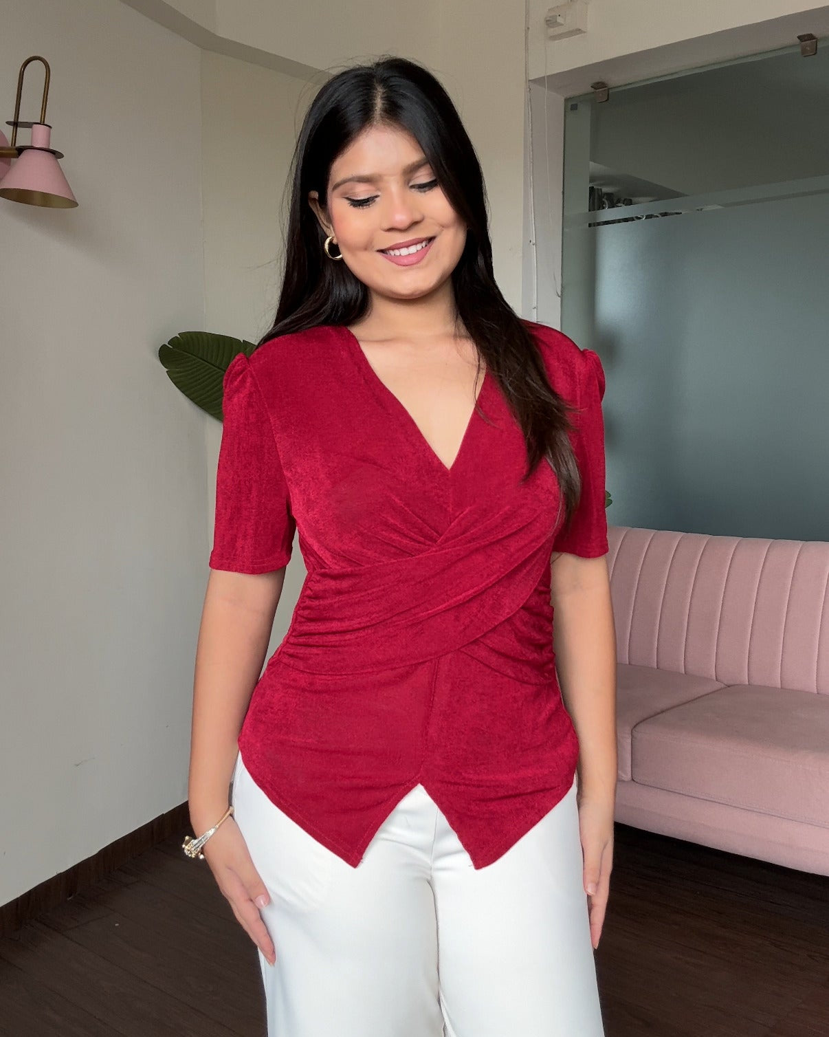 Crossover V Cut Out Detailing Top