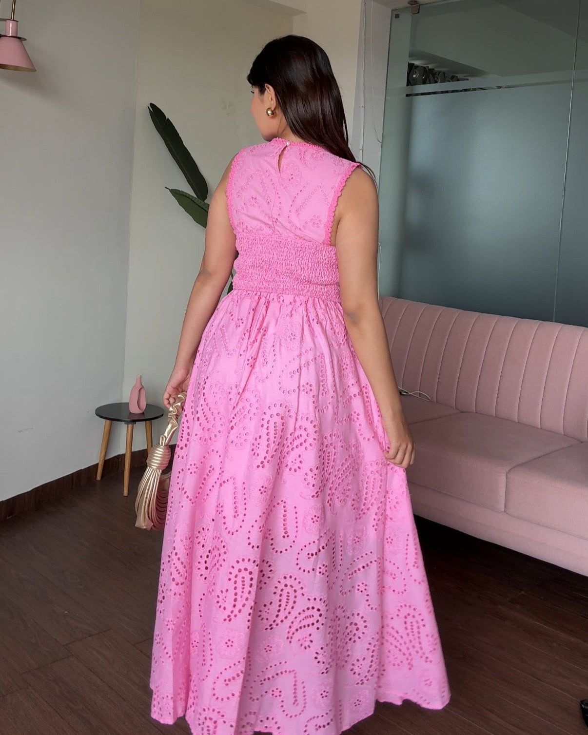 Cut Work Skirt And Top Co-ord Set