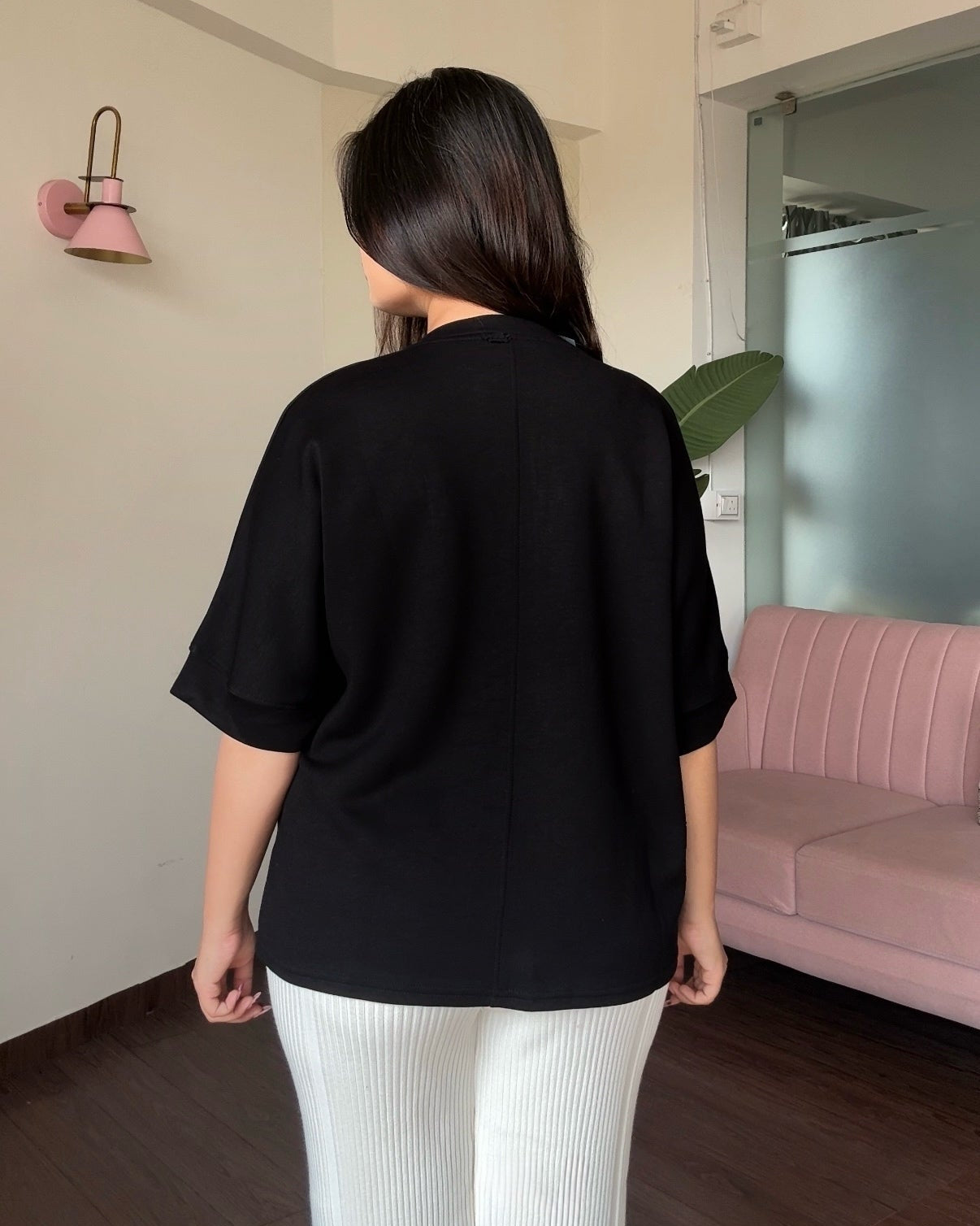 Embroidered Dual Floral Relaxed Tee