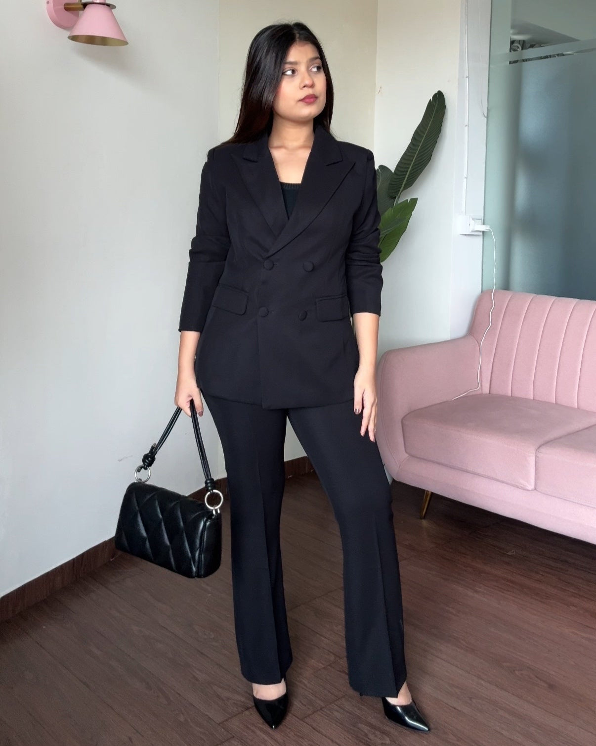 Flared Fitted Blazer Set