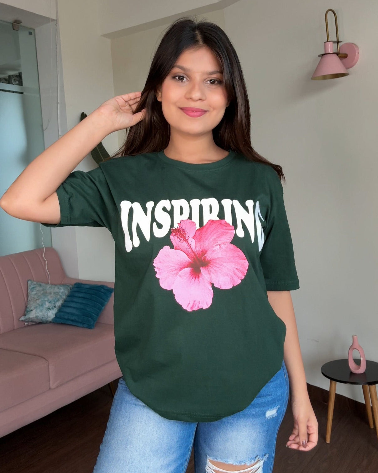 Hibiscus Inspiring Graphic Tee
