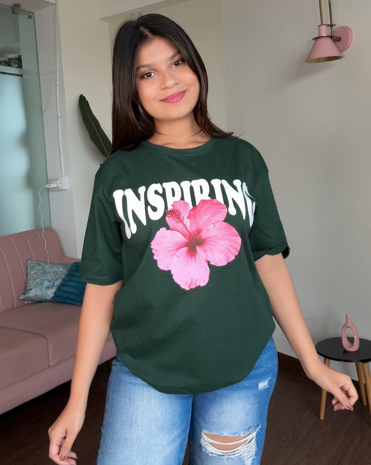 Hibiscus Inspiring Graphic Tee