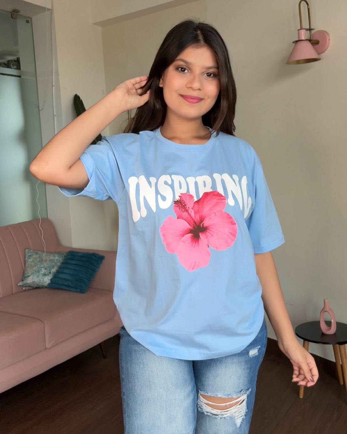 Hibiscus Inspiring Graphic Tee