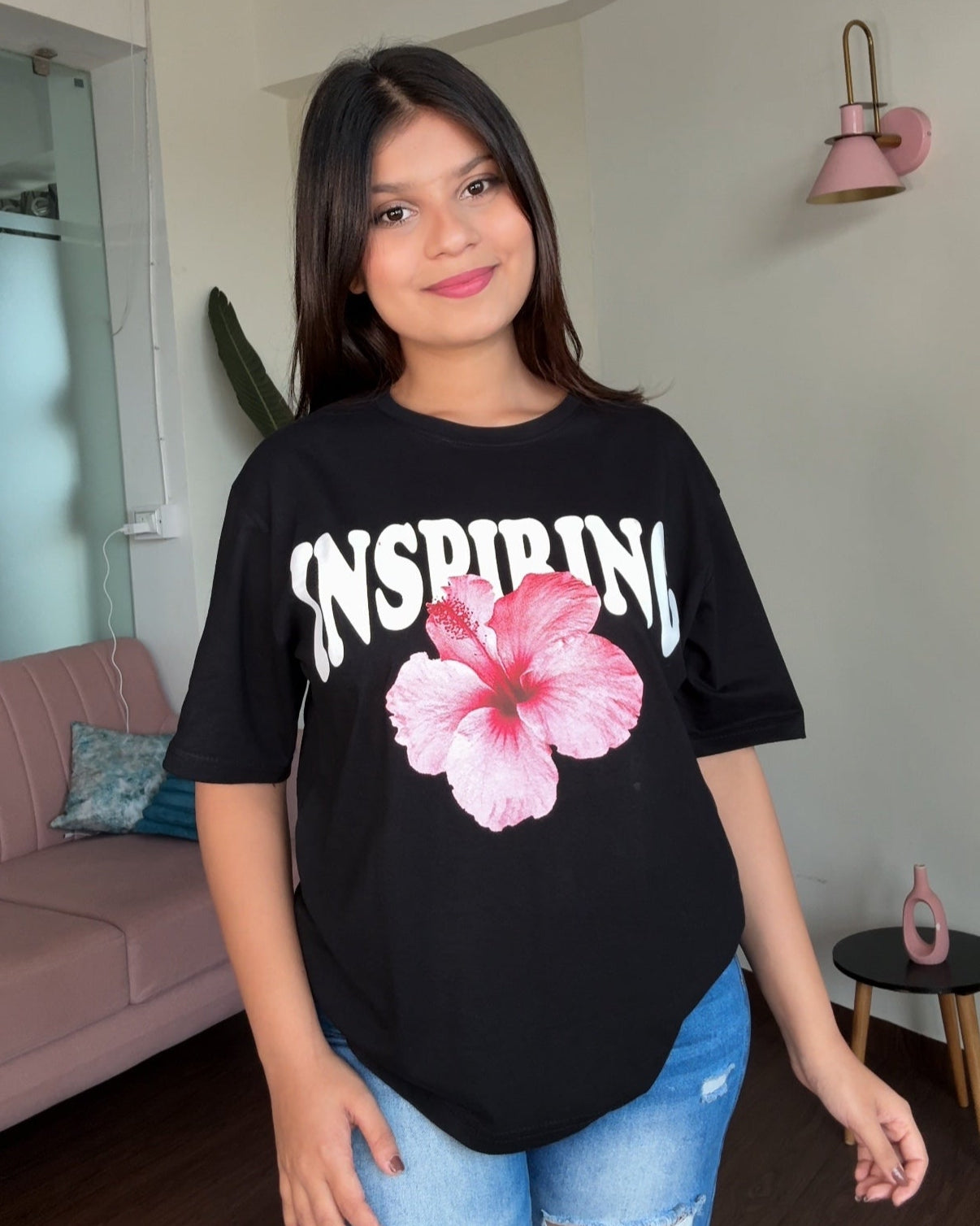 Hibiscus Inspiring Graphic Tee