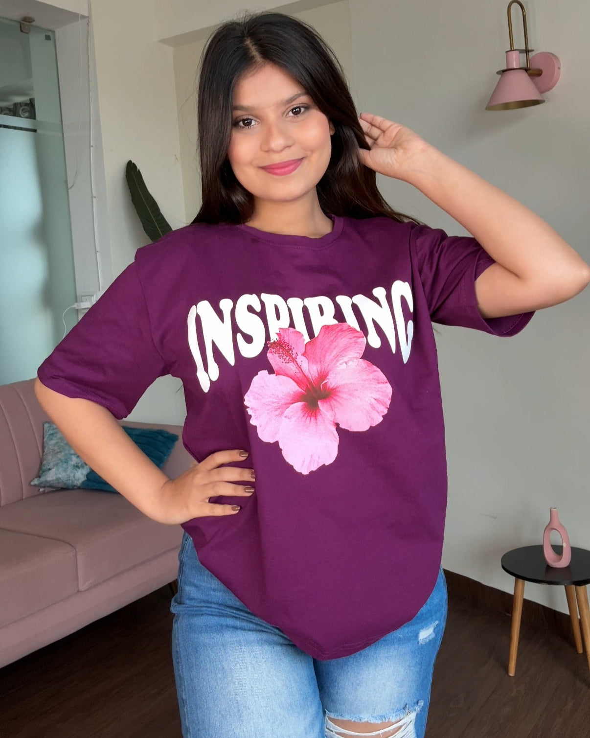 Hibiscus Inspiring Graphic Tee