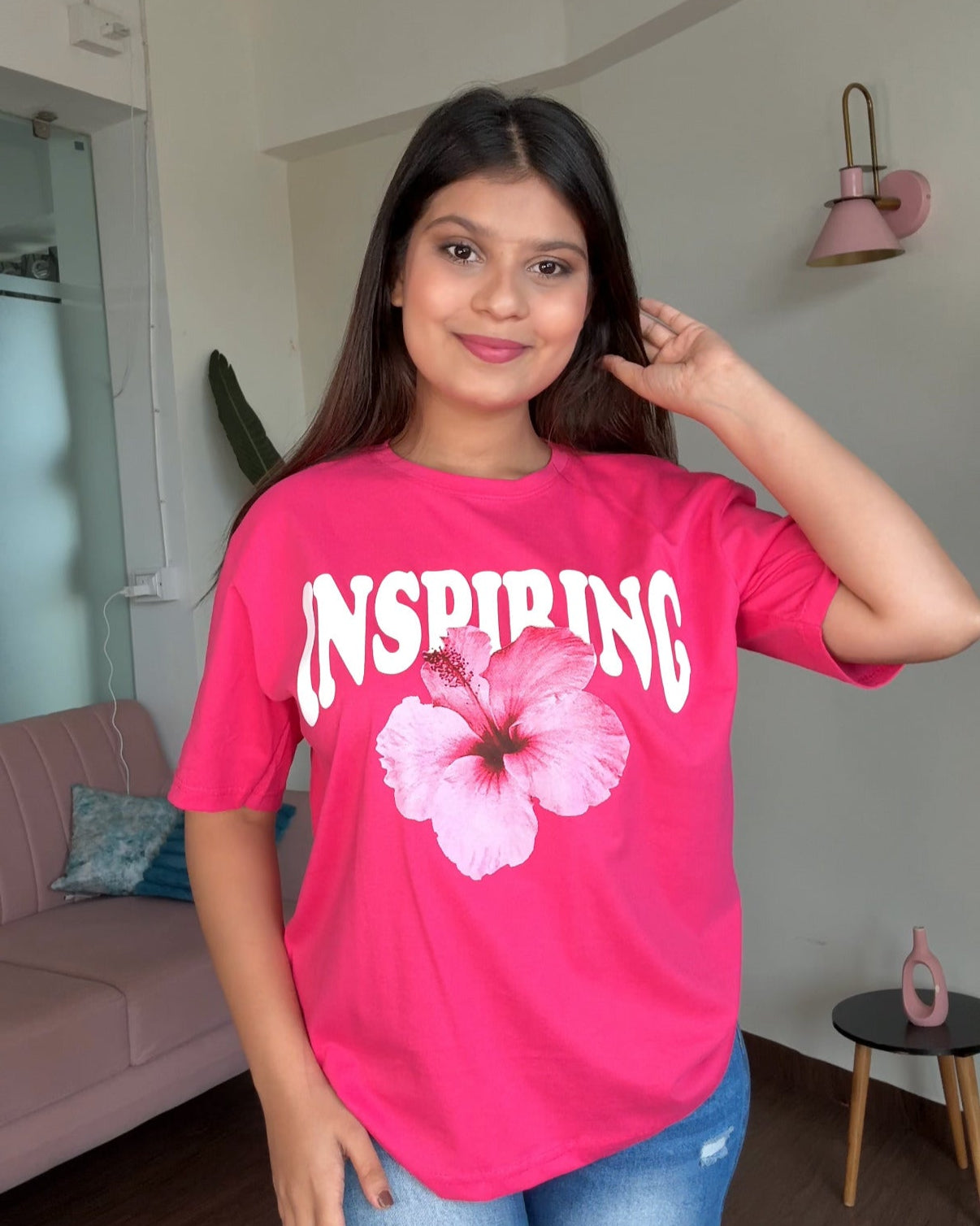 Hibiscus Inspiring Graphic Tee