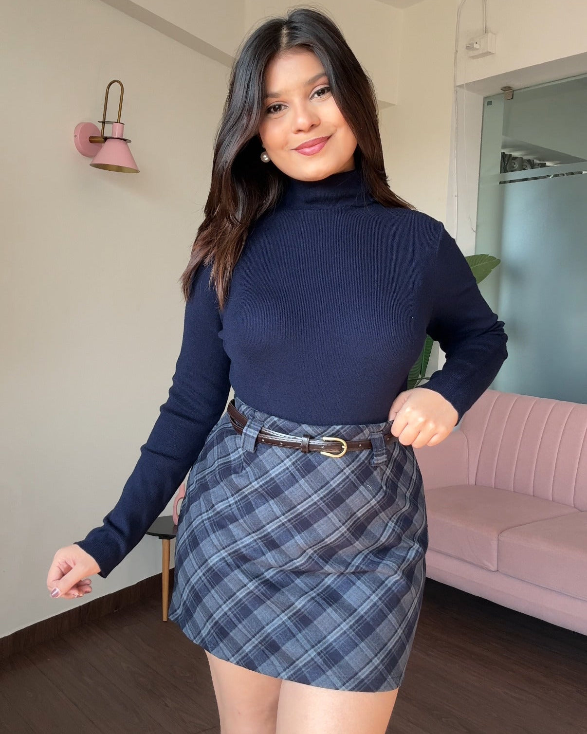 Ribbed Classic Turtleneck Top