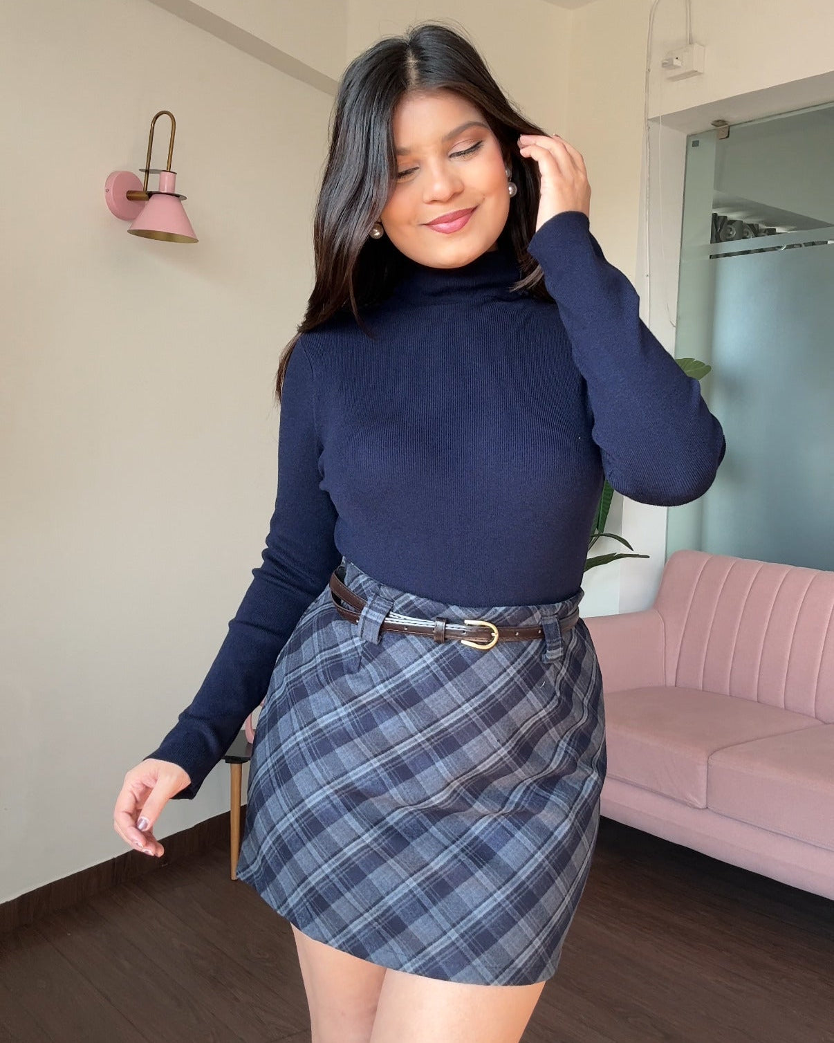 Ribbed Classic Turtleneck Top