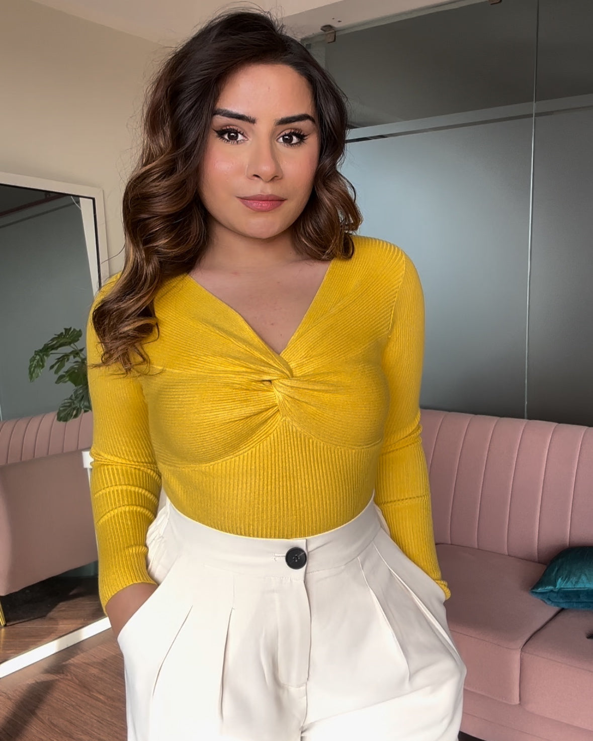 Ribbed Knot Top
