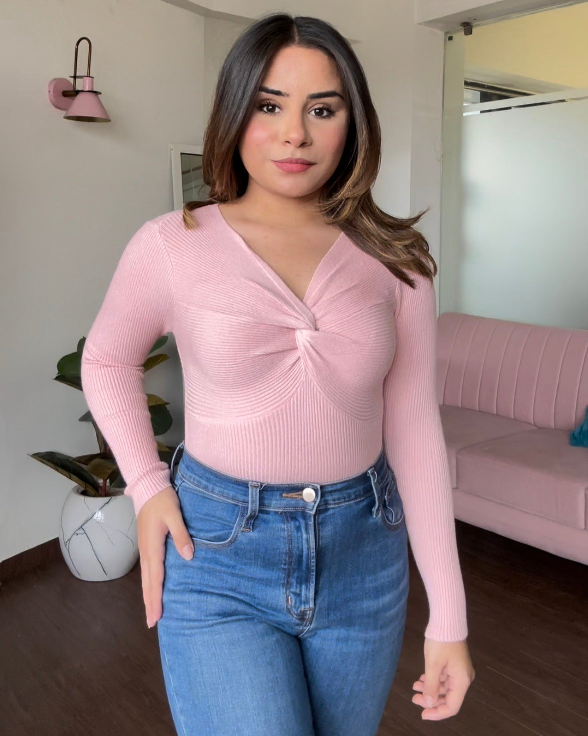 Ribbed Knot Top