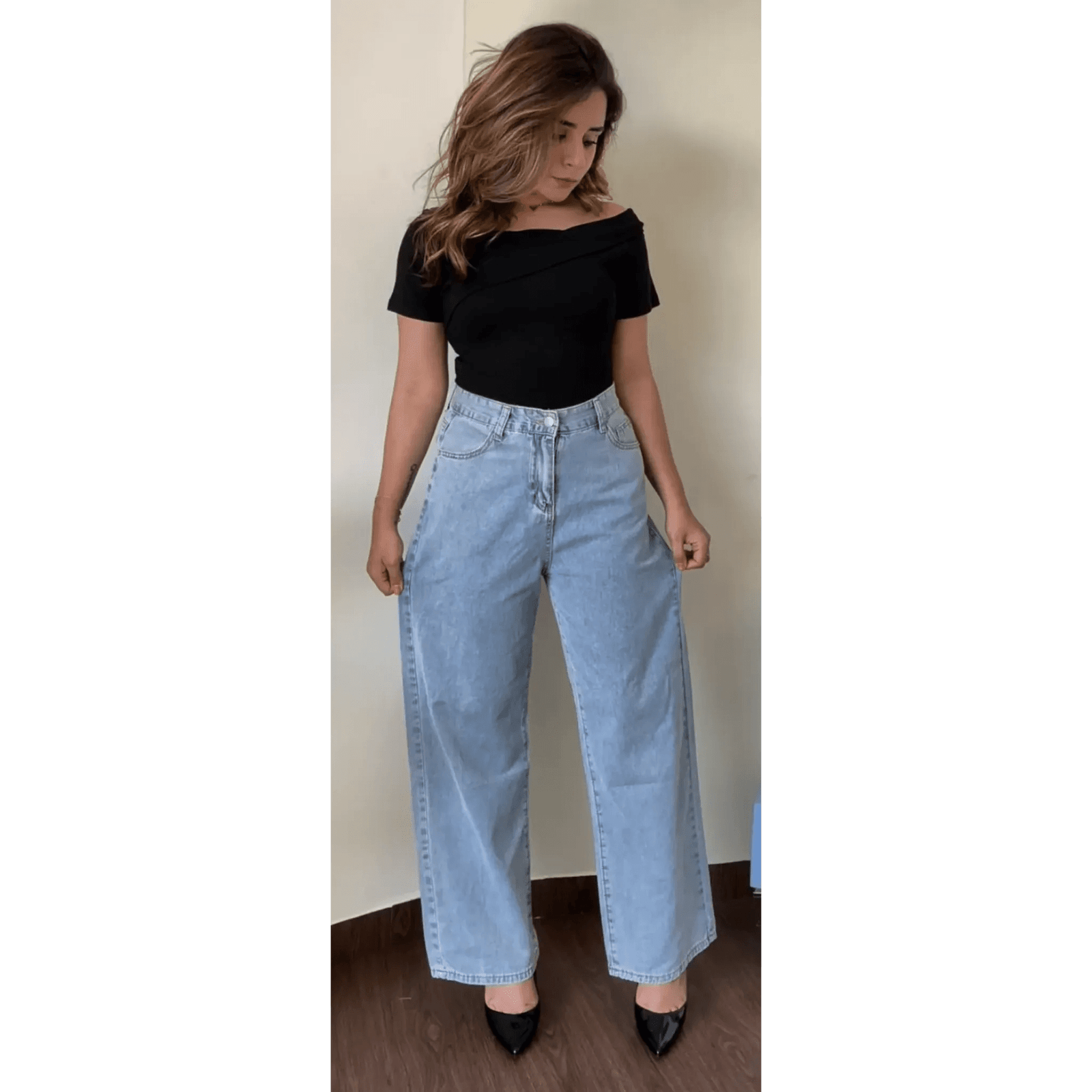 Light Wash Baggy Jeans