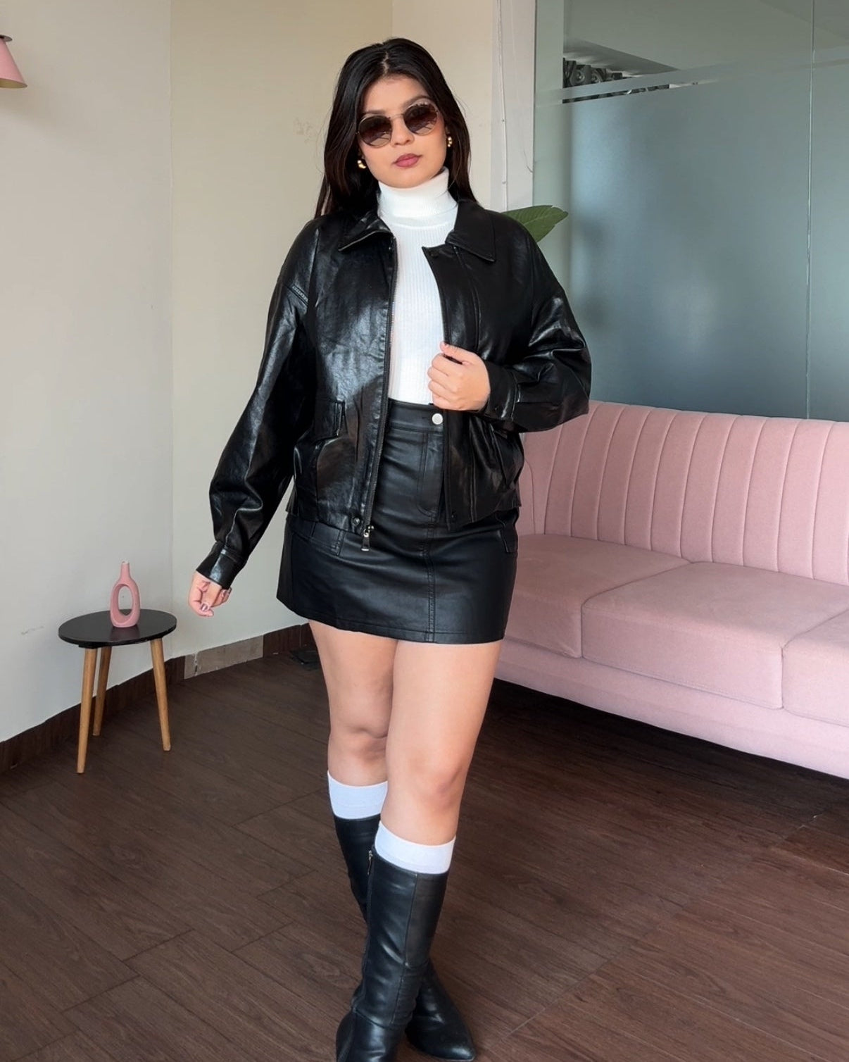 Leather Baggy Jacket