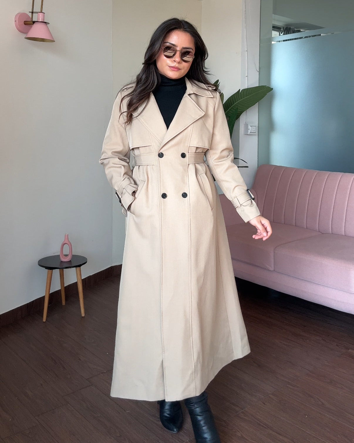 Thick Fitted Trench Coat