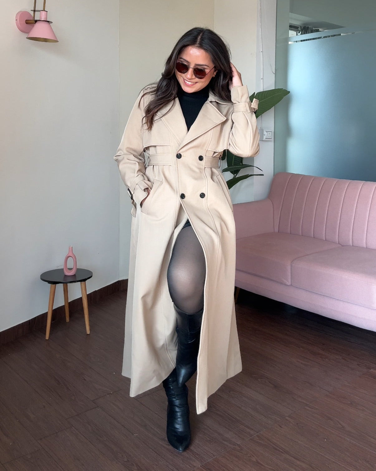 Thick Fitted Trench Coat