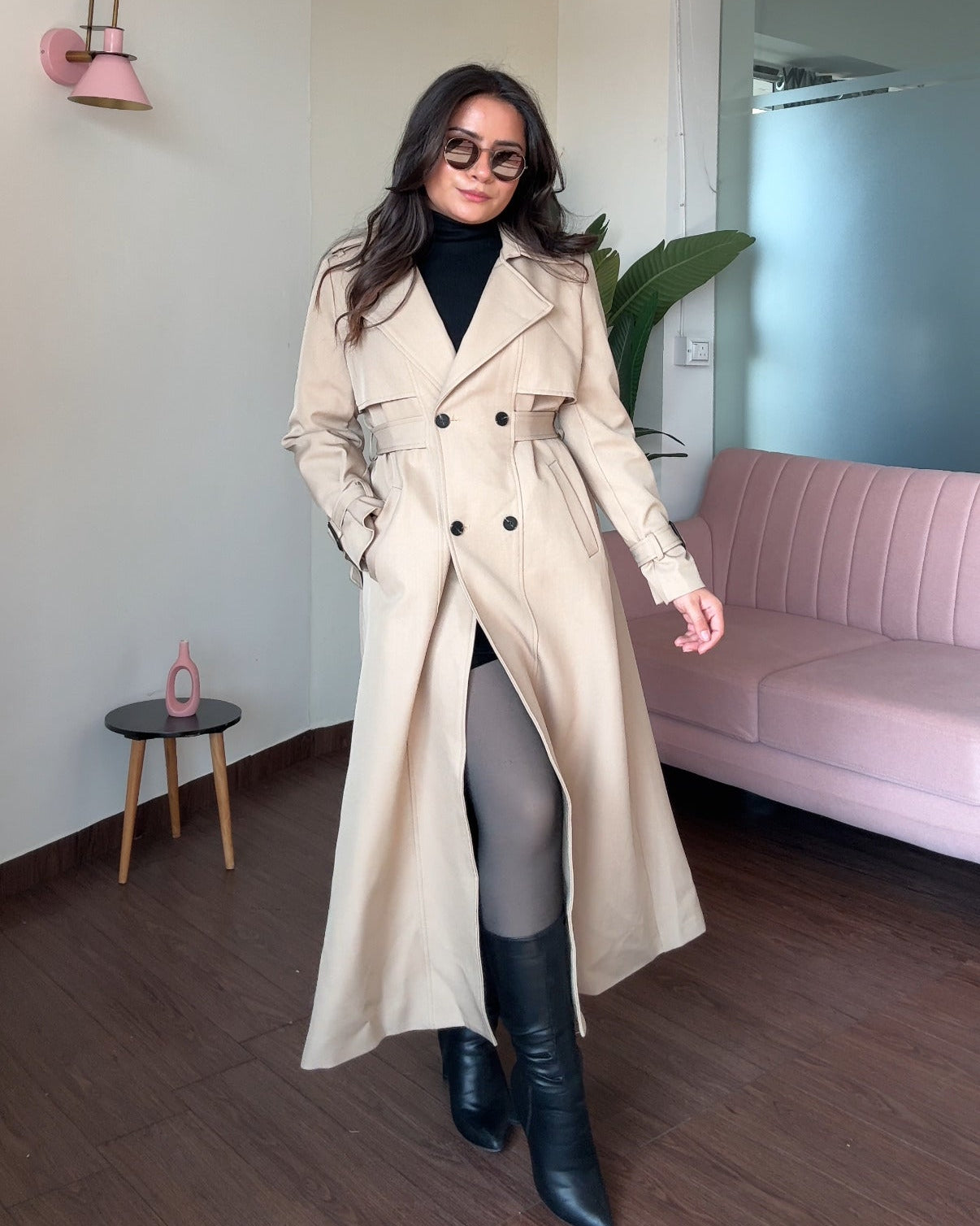 Thick Fitted Trench Coat