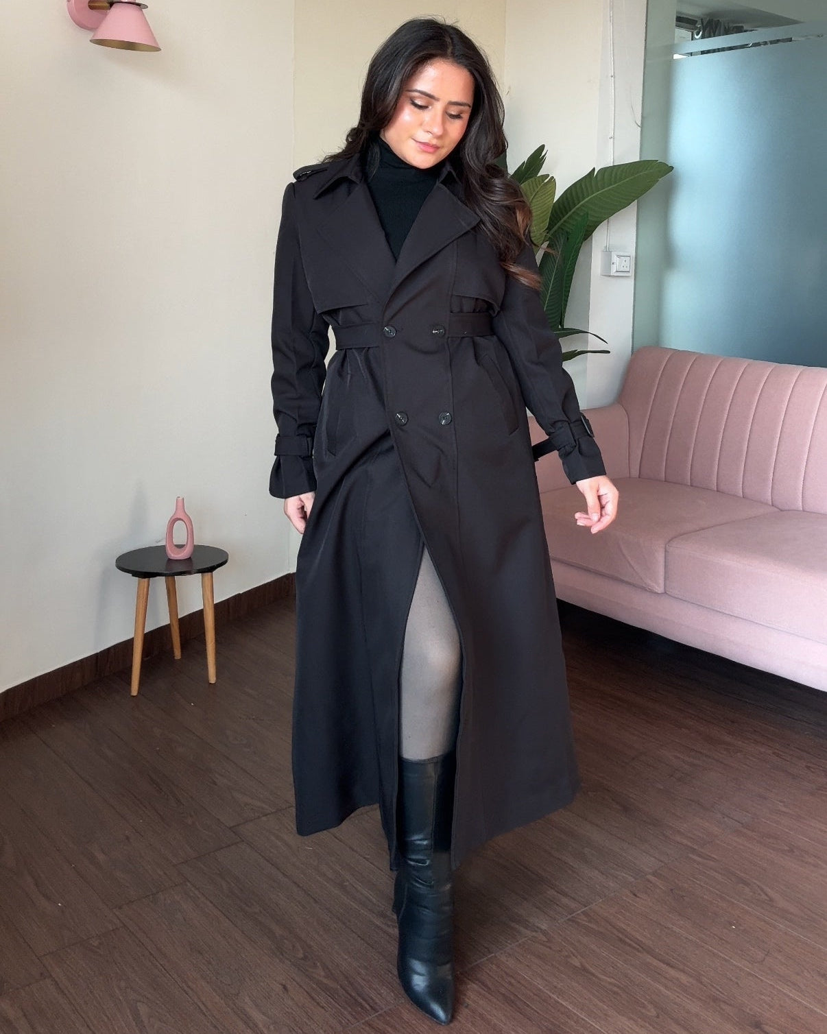Thick Fitted Trench Coat