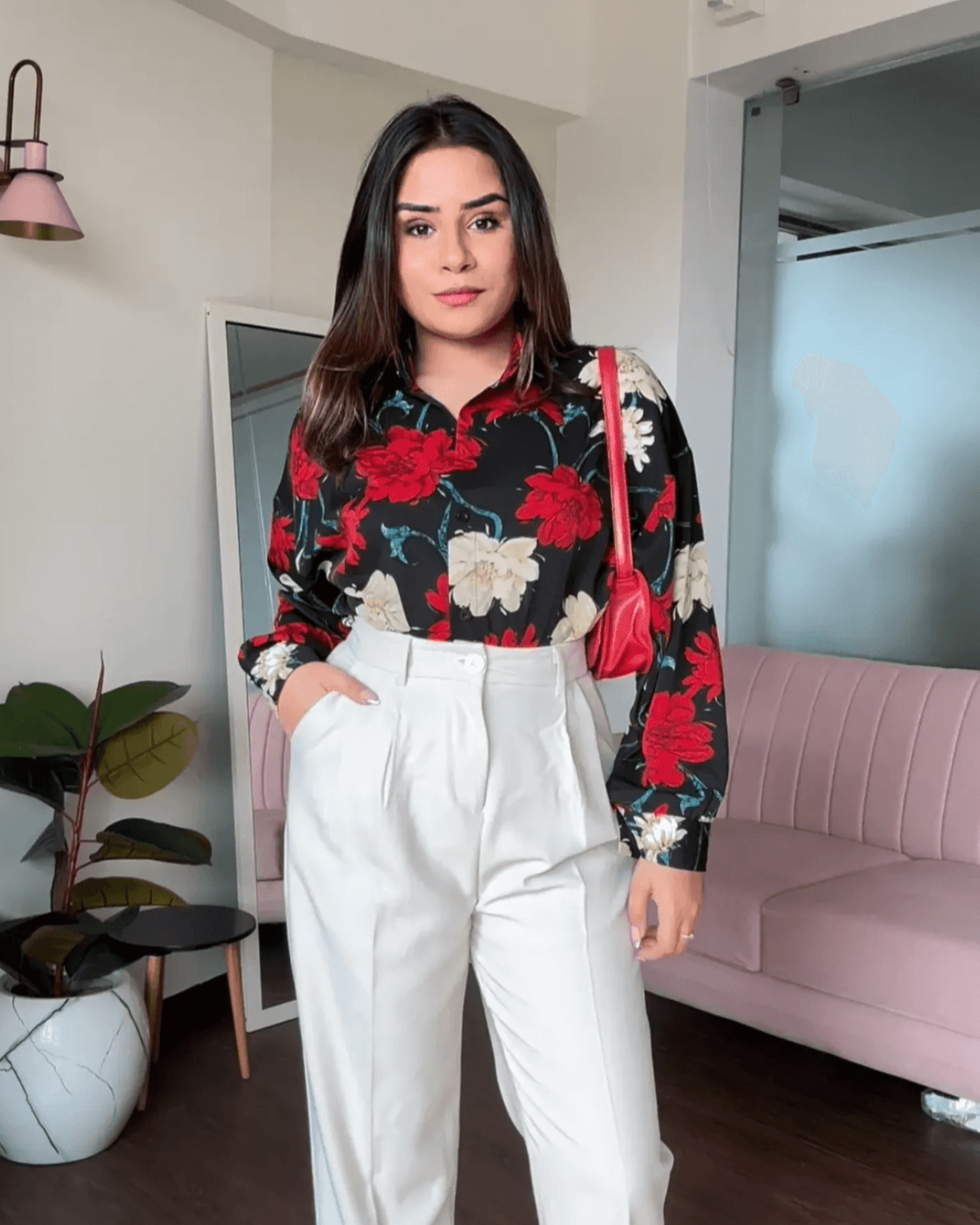 Printed Crepe Shirt