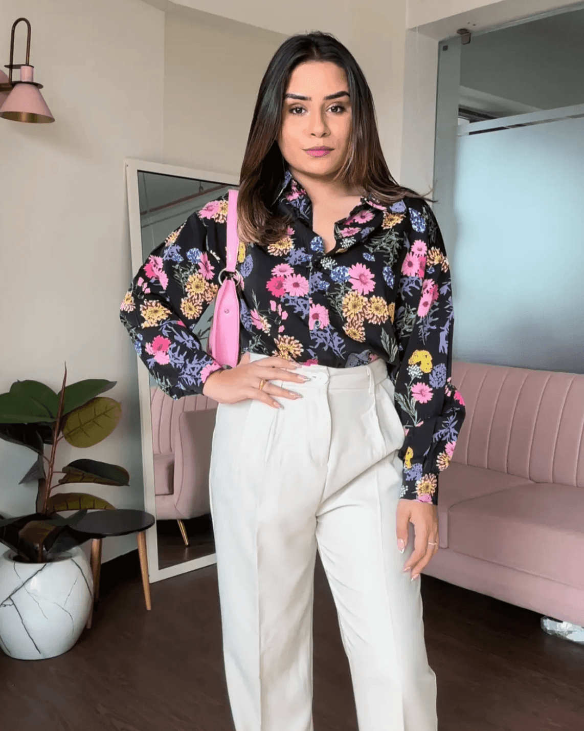 Printed Crepe Shirt