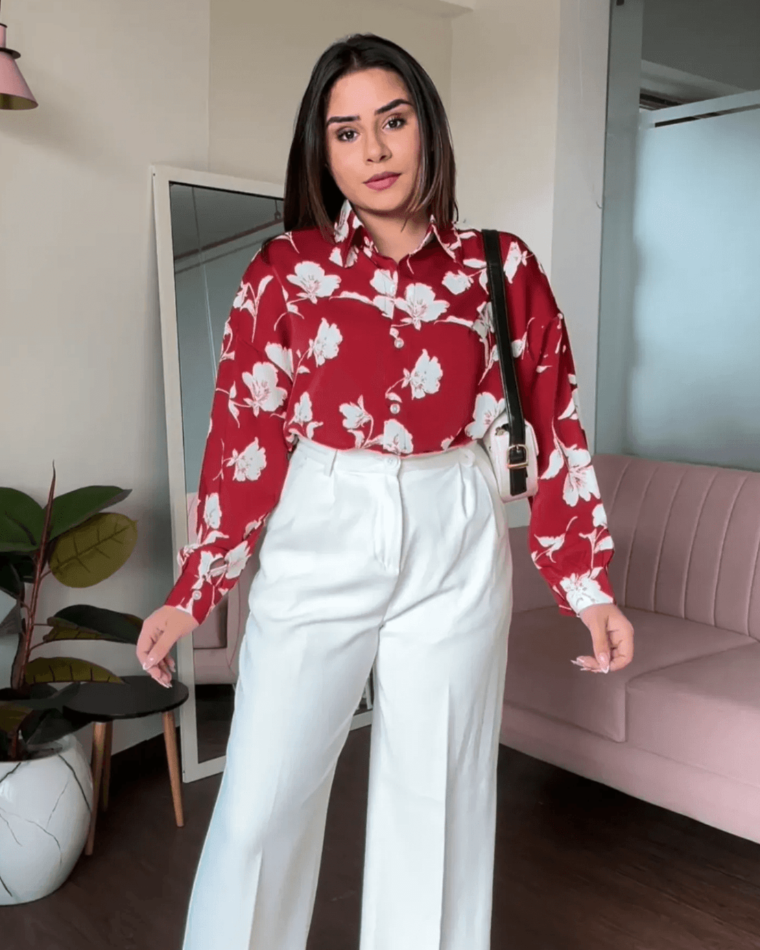 Printed Crepe Shirt