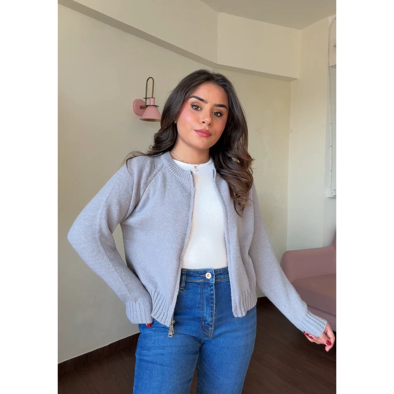 Premium Woolen Zipper Jacket