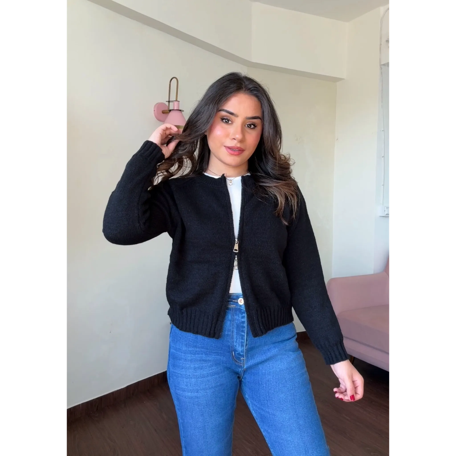 Premium Woolen Zipper Jacket