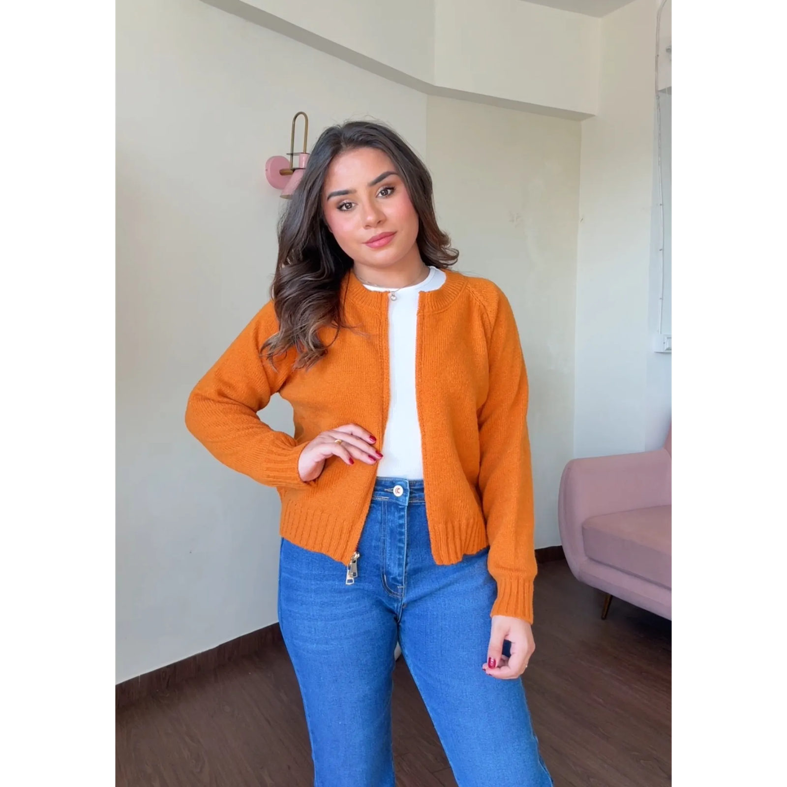 Premium Woolen Zipper Jacket