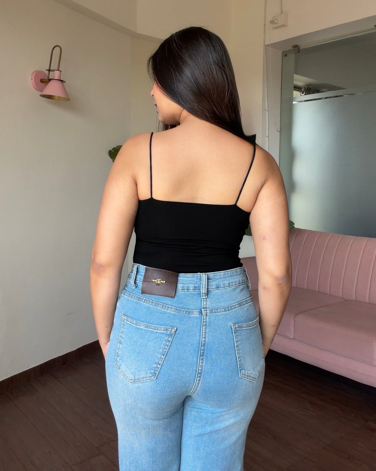 Ruched Padded Solid Cami Top