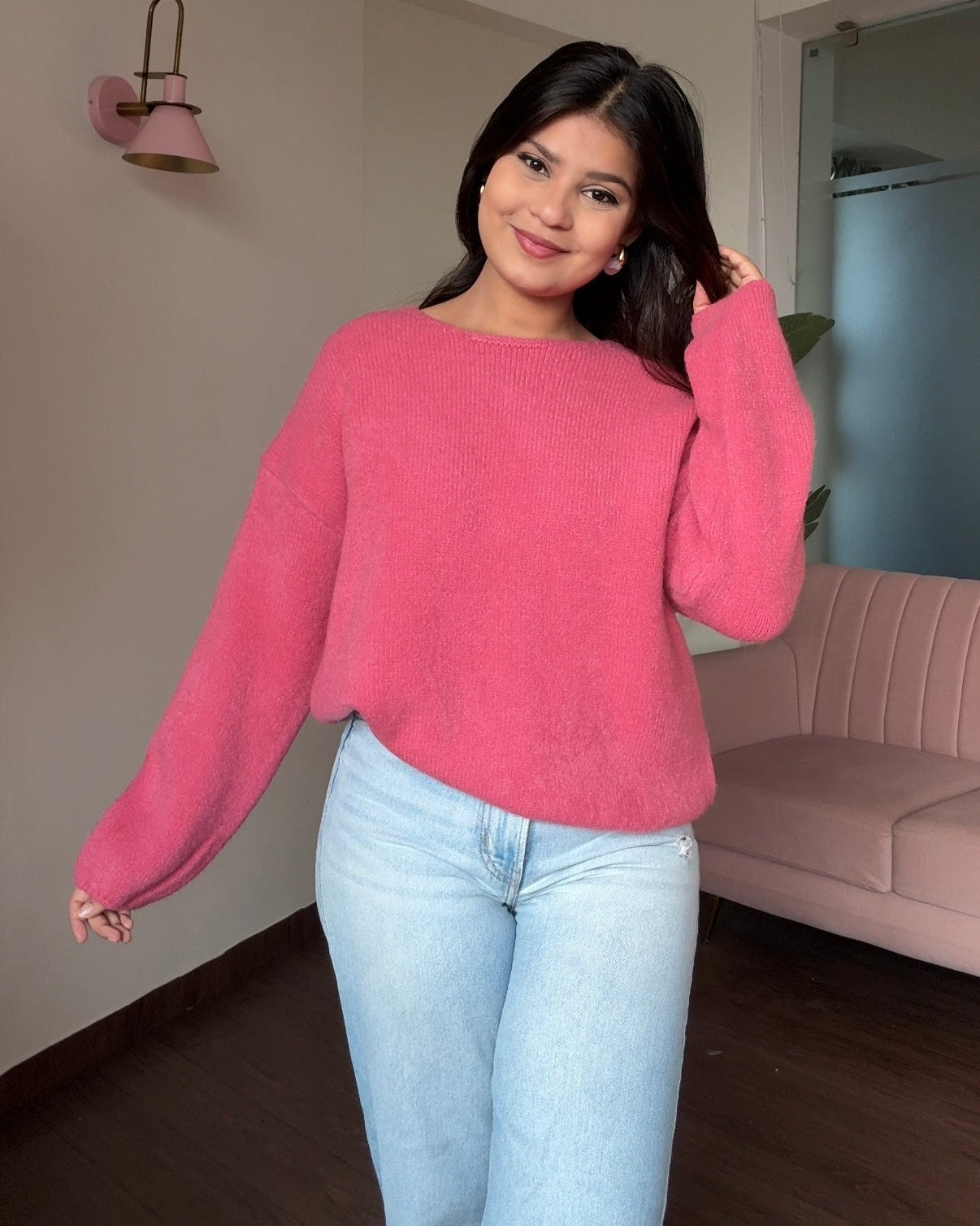 Round Neck Baggy Pullover