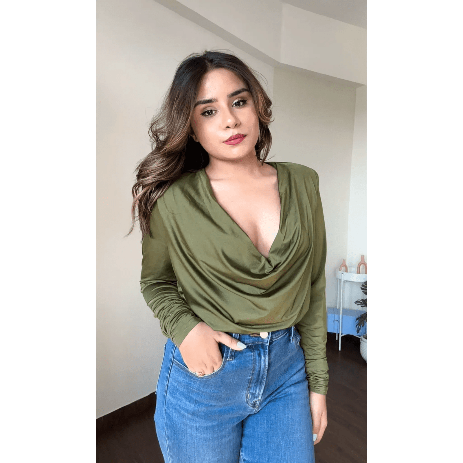 Cowl Neck Bodysuit