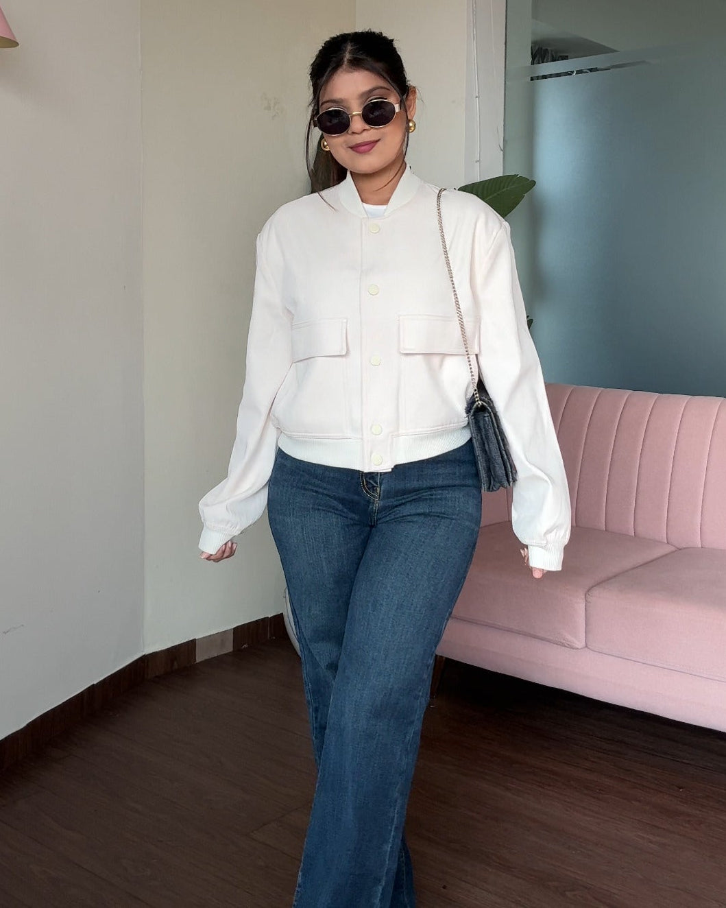 Premium Relaxed Fit Cargo Bomber Jacket