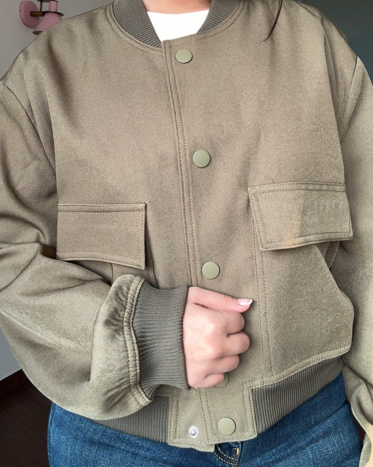 Premium Relaxed Fit Cargo Bomber Jacket