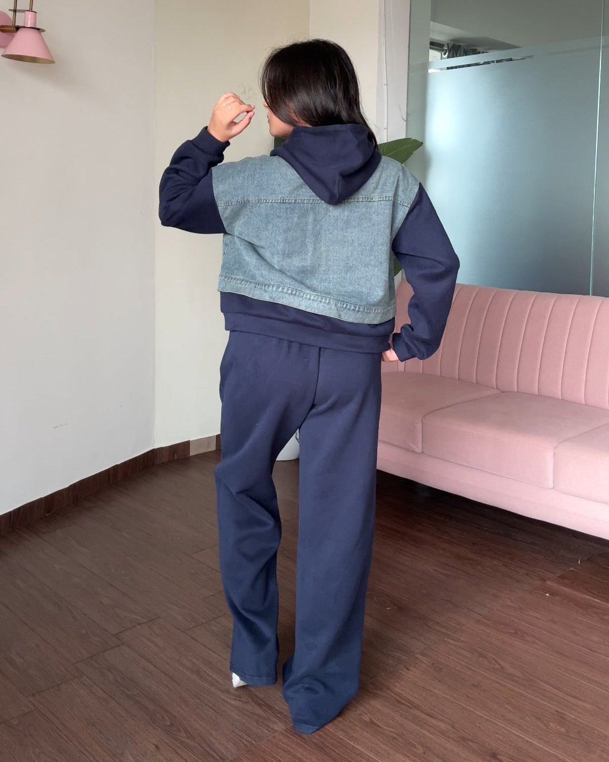 Denim Zip-Up Co-ord Set