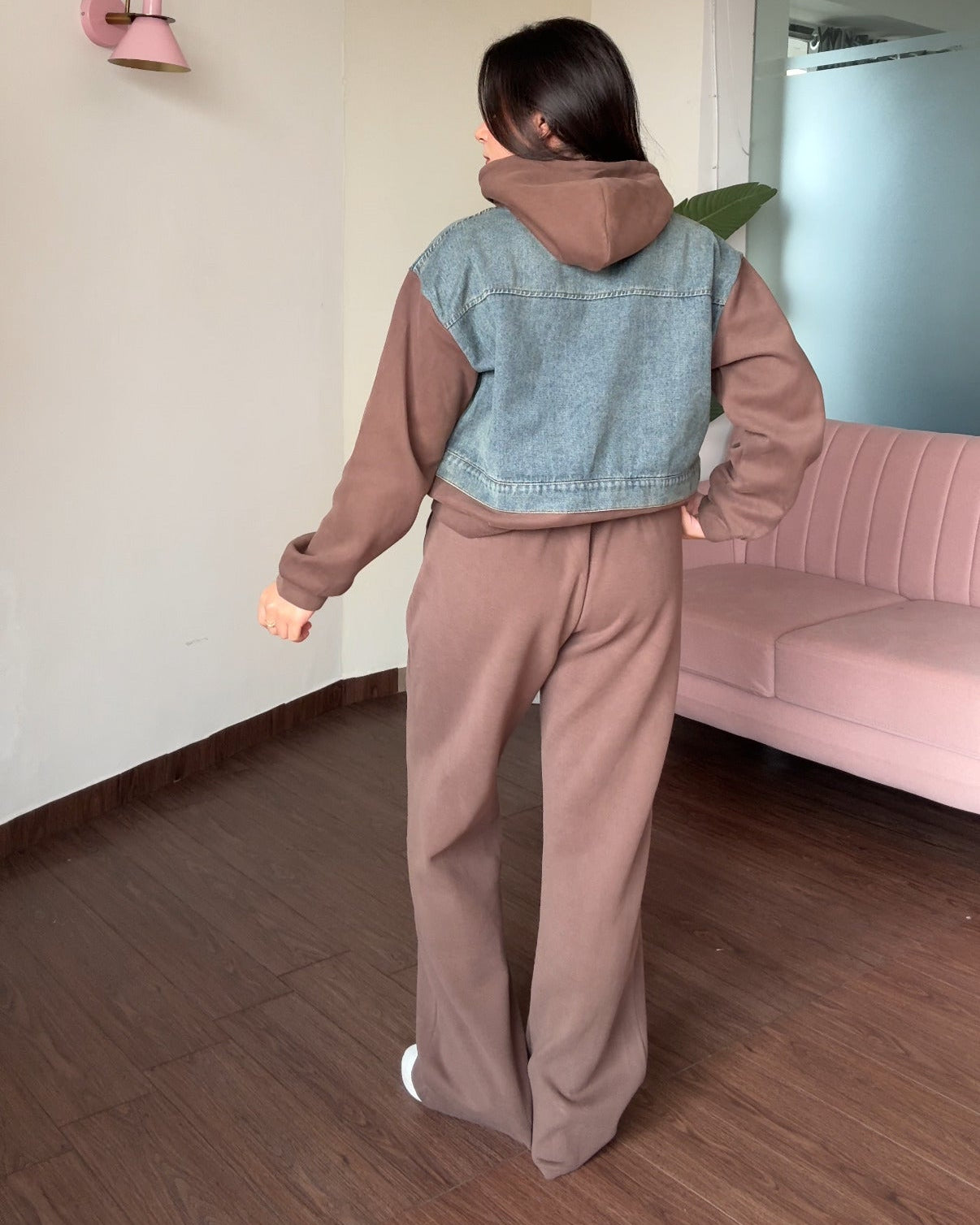 Denim Zip-Up Co-ord Set