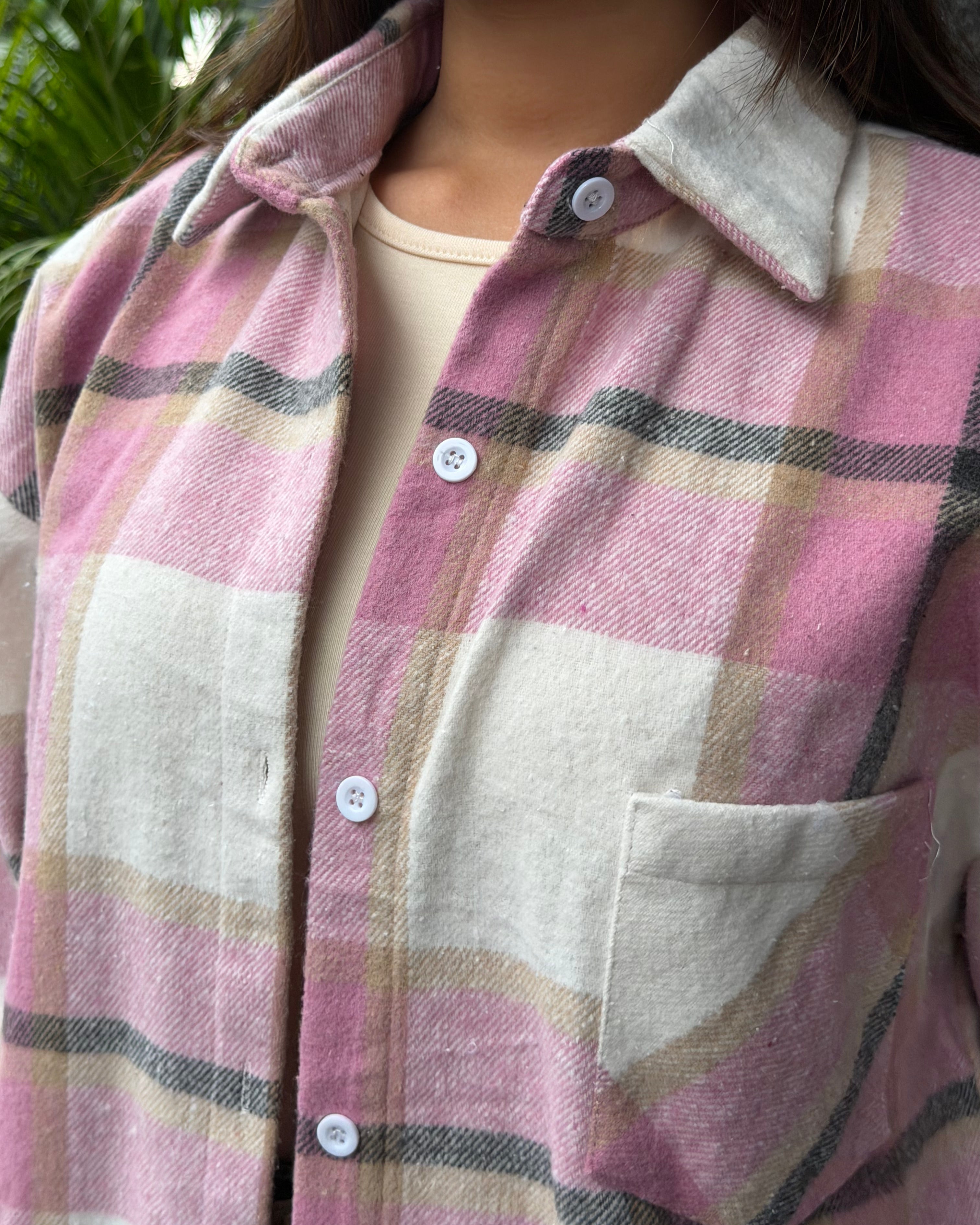 Checker Light Woollen Jacket