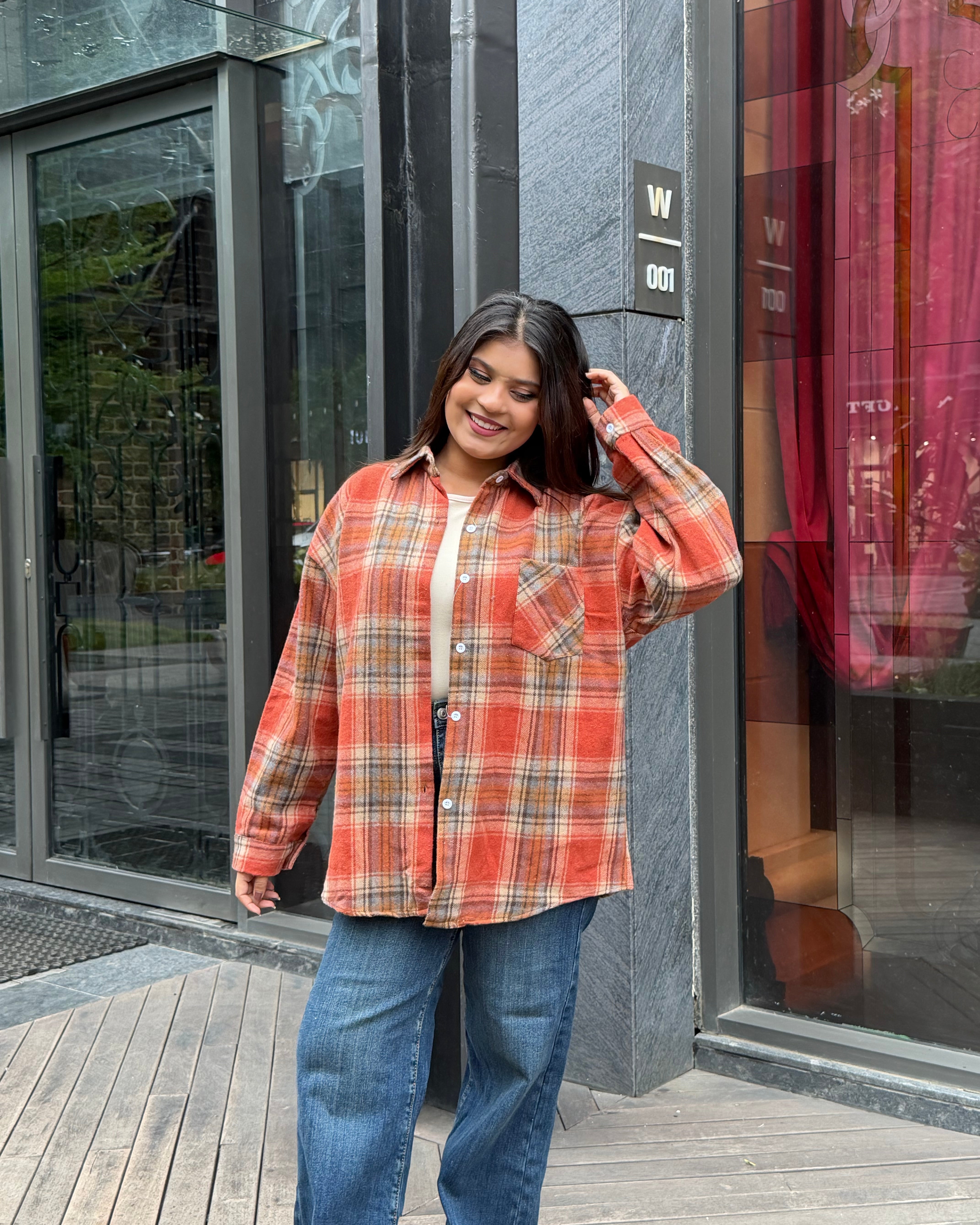 Checker Light Woollen Jacket