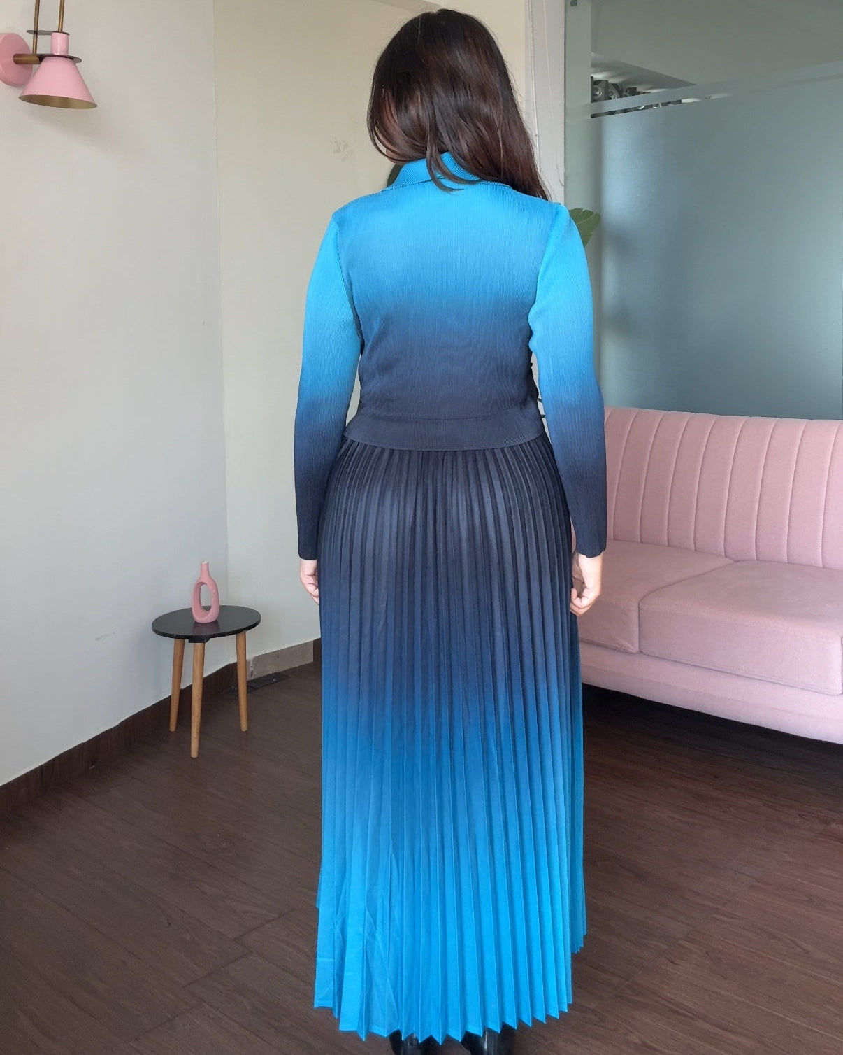 Ombre Free Size Magic Fabric Fits All Wrap Dress